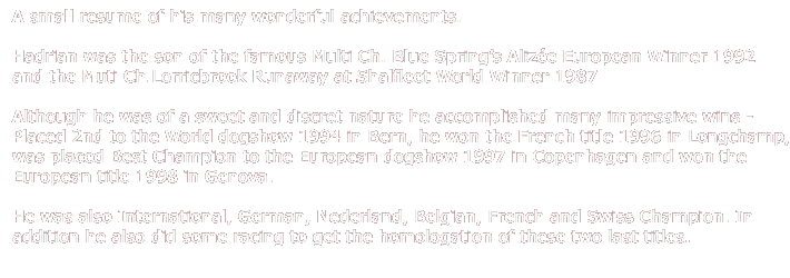 A small resume of his
